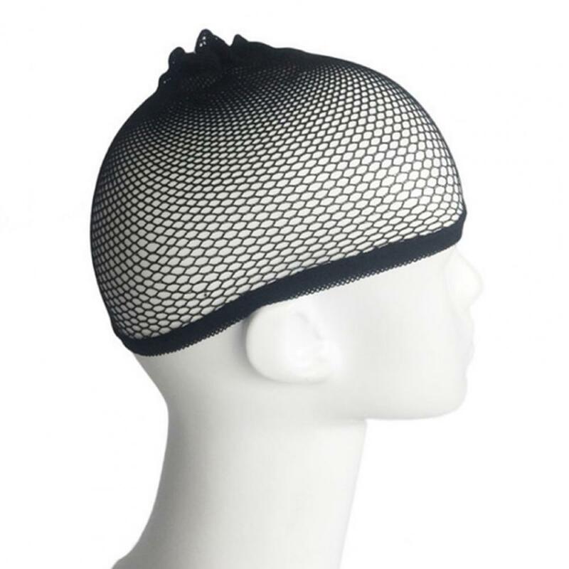 Topi Wig serat elastis HD, topi Wig nilon elastis anti selip, topi rambut Wig elastis, topi rias pesta