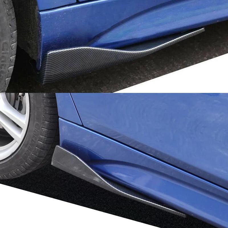 1 Pair Universal Car Rear Bumper Lip Trim Protector Car Side Skirt Cover Car Corner Bumper Guards with Screws