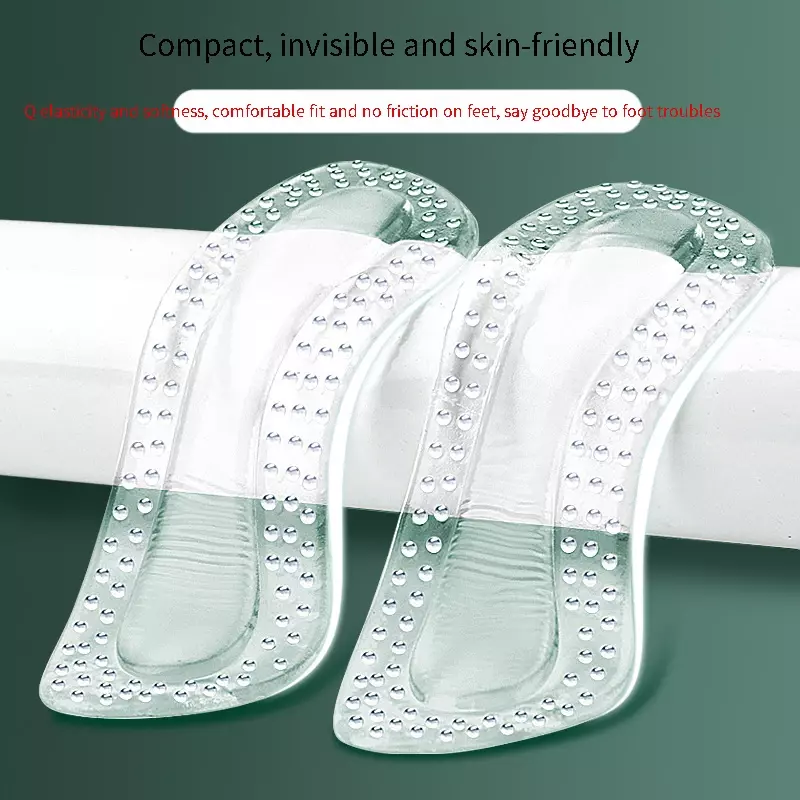 1Pair GEL Heel Protectors Women Silicone Cushion Foot Care Products Non Slip Shoe Pads for High Heels Adjustable Size Insoles