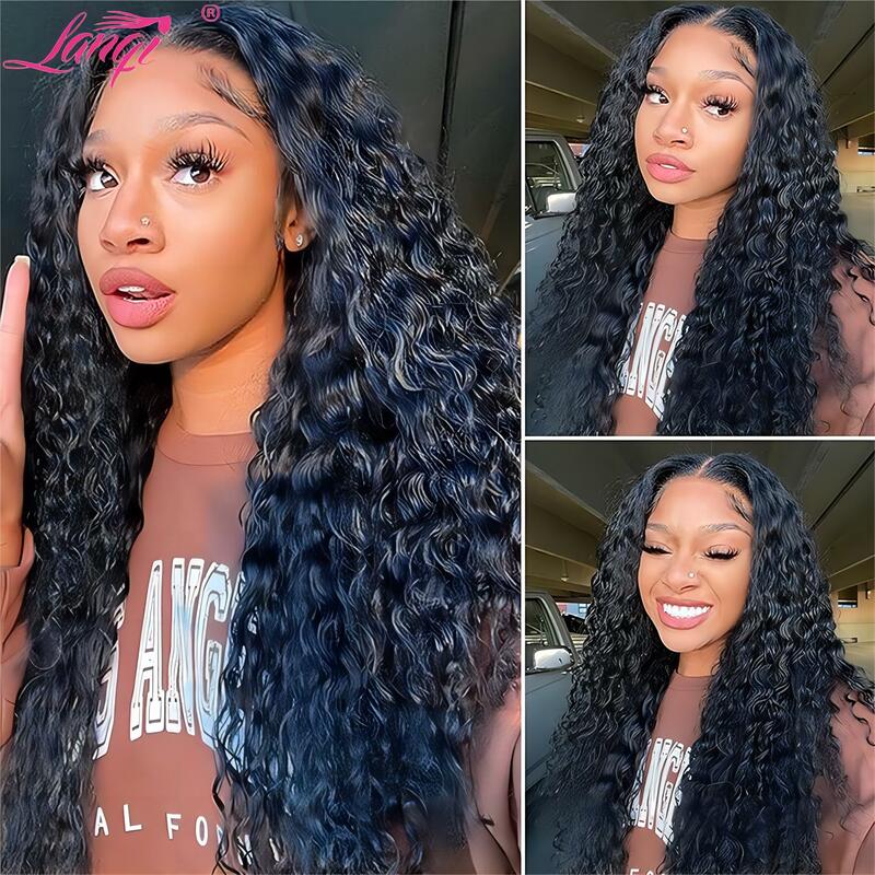 Wholesale Deep Wave Lace Front Wig In Bulk Brazilian Pre Plucked Lace Front Human Hair Wigs For Women 13X4 Frontal Wig