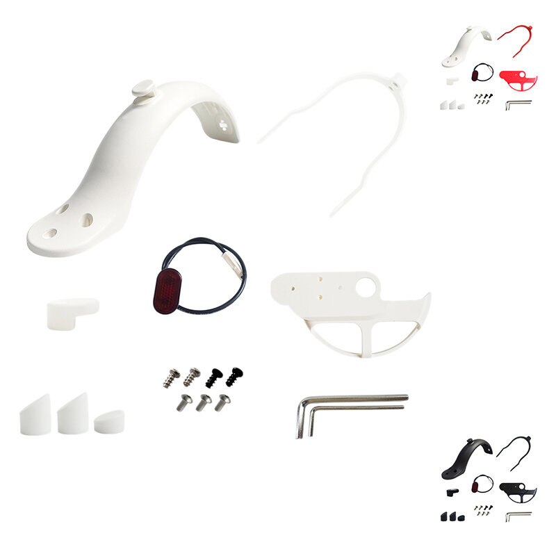 Kit de soporte de guardabarros para Scooter, guardabarros, amortiguador, luz trasera, accesorios para Xiaomi M365 Pro