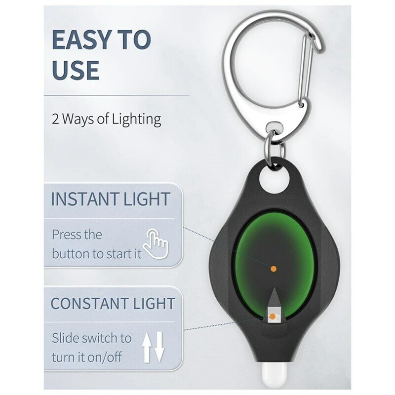 Mini-Schlüsselbund-Taschenlampen & permanente Markierung stifte Set tragbare 12-Lumen-LED-Taschenlampen und Markierung stifte Kit 12-tlg