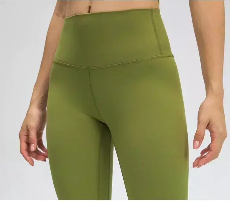 Lulu celana Yoga nyaman untuk wanita, celana legging elastis, celana legging Gym pinggang tinggi, celana legging Push-up, celana Yoga nyaman untuk wanita