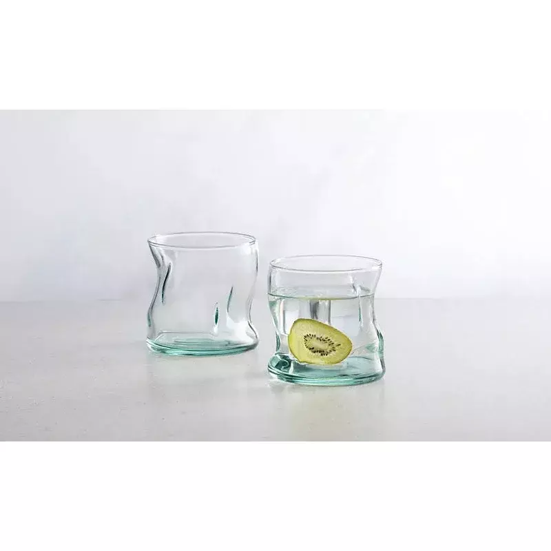 Better Homes & giardini Clear Green Glassware, 11.5 oz