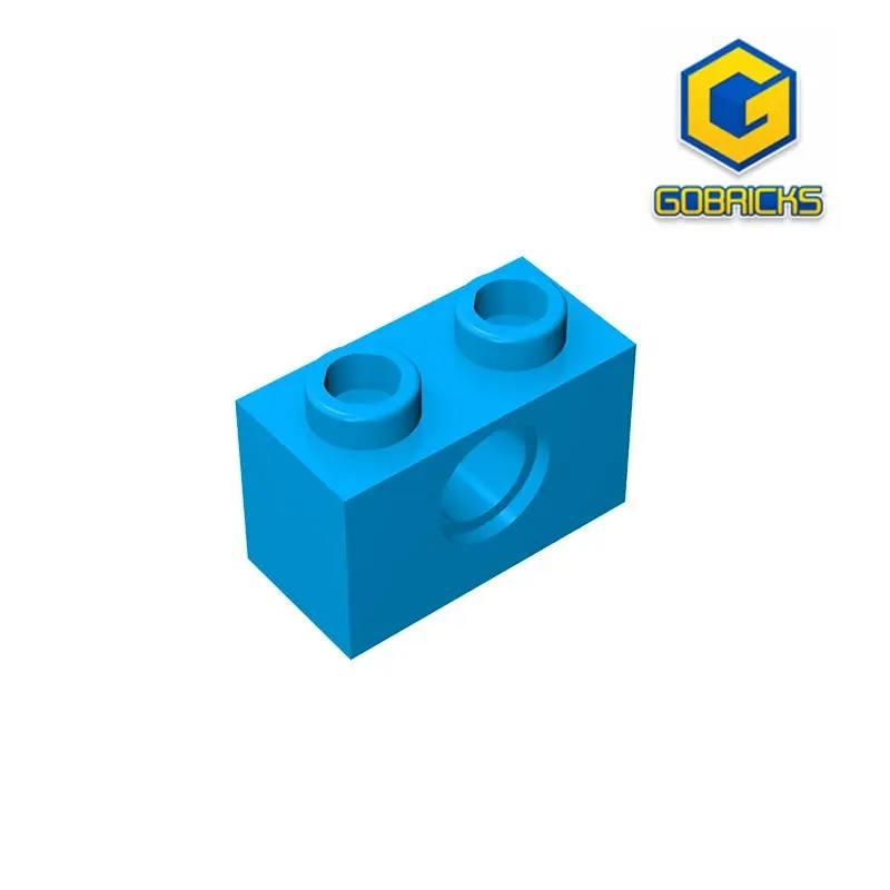 Gobricks GDS-623 brique technique 1x2 4.9 compatible avec lego 3700 enfants bricolage dos blocs de construction techniques