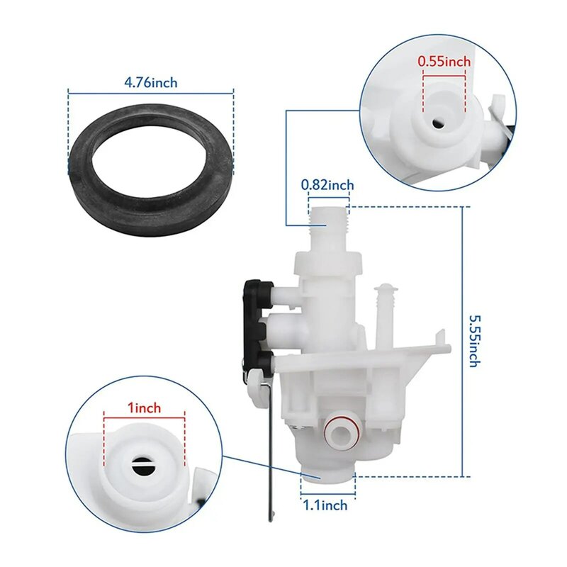 Perakitan modul air Toilet pengganti langsung, perbaikan, mudah dipasang, RV