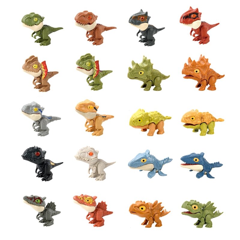 Пальчиковый динозавр, игрушка-Динозавр для детей, подвижные суставы