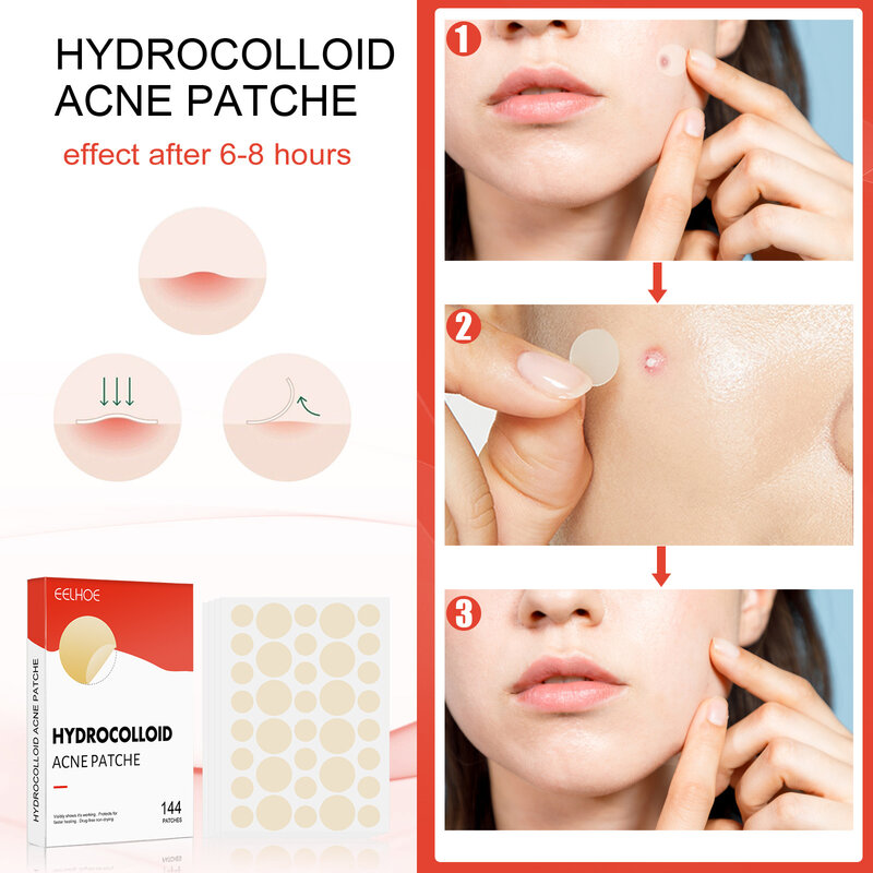 Hydrokoloidowy plaster na trądzik i pryszcze do zakrywania pryszczy i przebarwień Naklejki na twarz i skórę