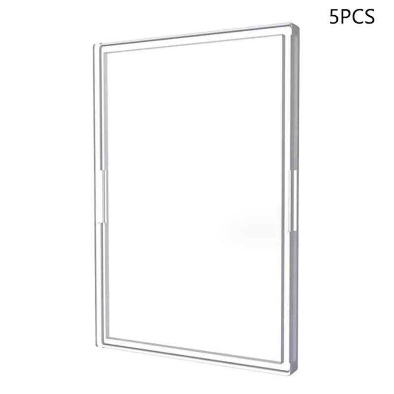 5Pcs/Pack Acrylic Transparent Collection Sleeves Frames For Collectible Trading Basketball Sports Cards TCG Card Photo Card