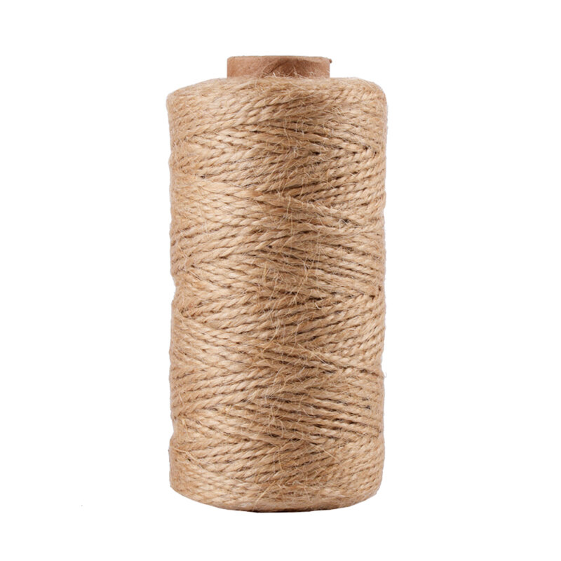 100yard Natural Jute Baker Twine Burlap String Hemp Rope Party Gift cotton Wrapping Cords Thread DIY Scrapbooking Florists Craft