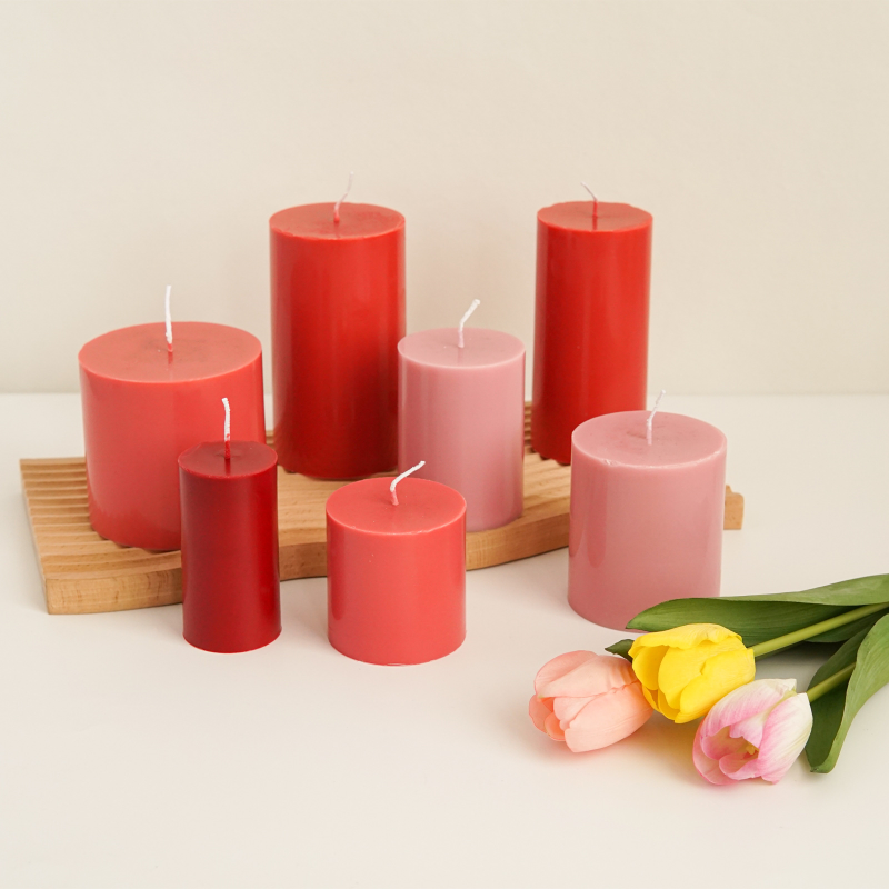 Large 3D Flat Top Cylindrical Candle Mold Handmade Candle Making Kit Easy Demoulding Plastic Acrylic Molds Home Decoration Gift