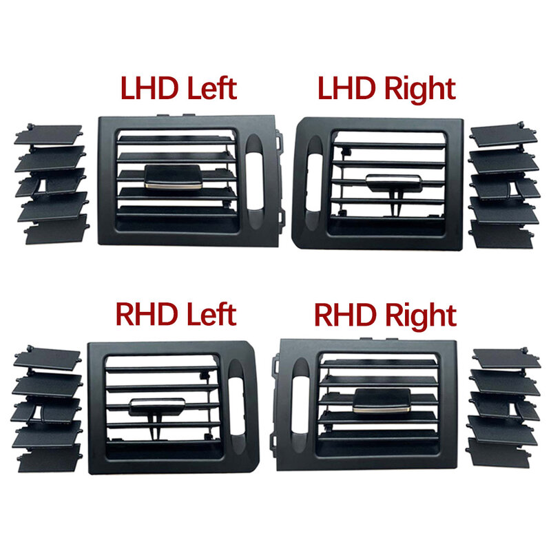 LHD RHD W204 مكيف الهواء فتحة التهوية فتحة مصبغة غطاء لوحة لمرسيدس بنز C الفئة C200 C220 C230 C260 C300 C350 2007-2011