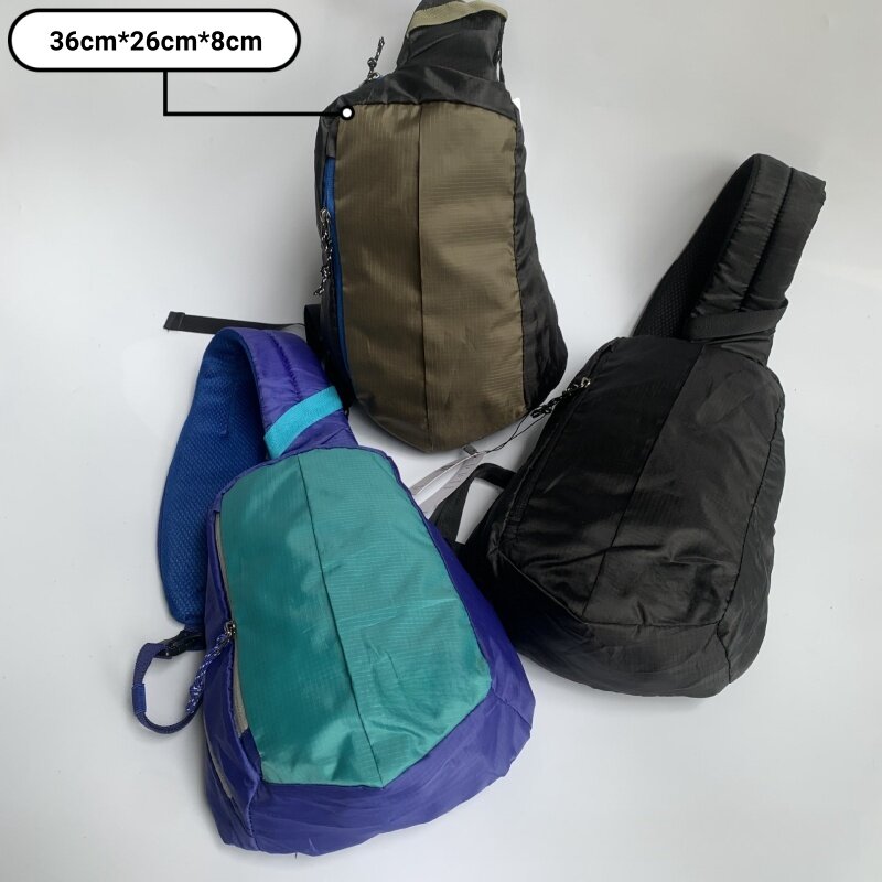 2024 велосипедная сумка через плечо унисекс, Спортивная нагрудная сумка для отдыха на открытом воздухе, Складная легкая сумка через плечо для хранения