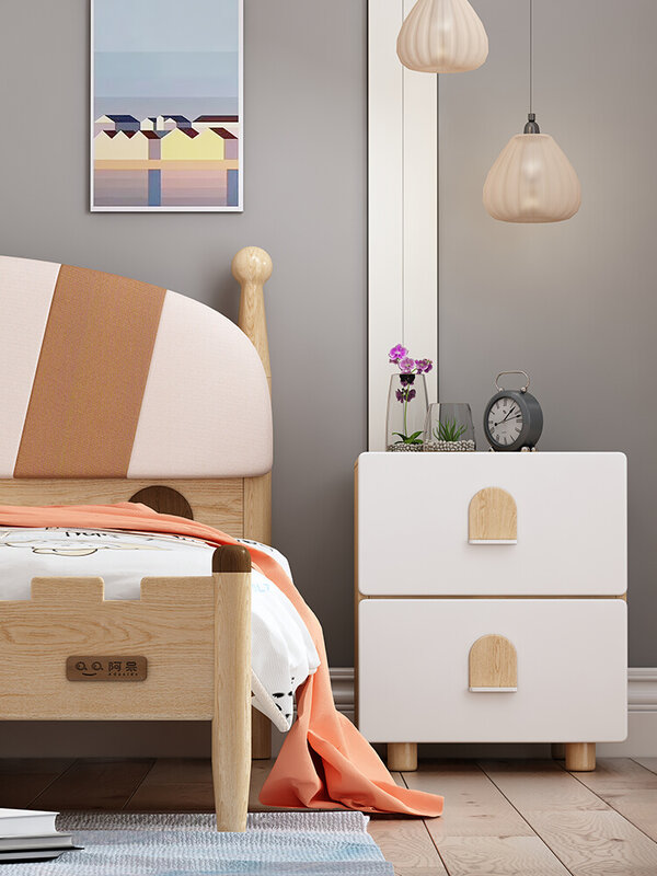 Nordic bedside table, bedside table storage cabinet, children's room, bedroom, minimalist