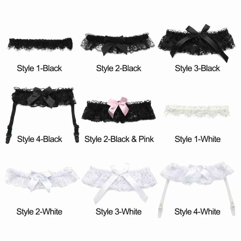 Sexy Lingerie Wedding Garter Belt Bride Cosplay Thigh Ring Party Accessories Fashion Bowknot Lace Elastic Leg Ring