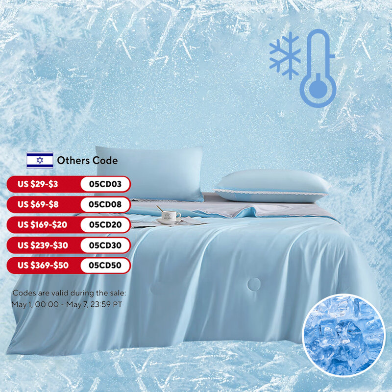 Peter Khanun-mantas de refrigeración, edredón de aire acondicionado suave, edredón ligero de verano con doble cara, tela fría y refrescante