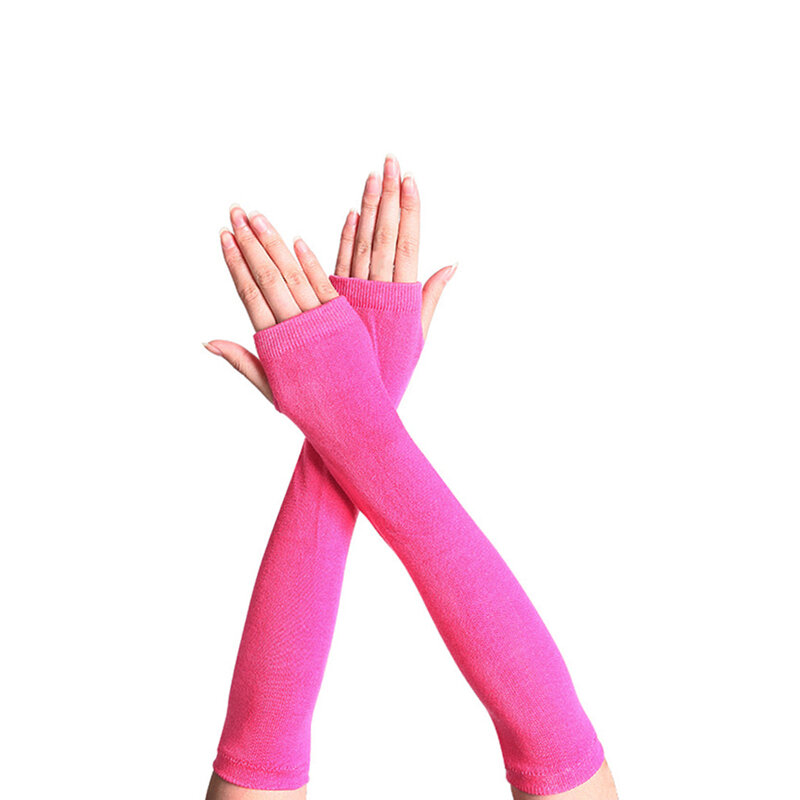 1 пара, длинные перчатки без пальцев