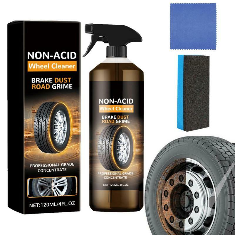 Limpiador de ruedas y Kit de brillo de neumáticos, agente de limpieza de brillo de neumáticos, potente recauchutador de neumáticos de larga duración para SUV, camiones, Mini coches