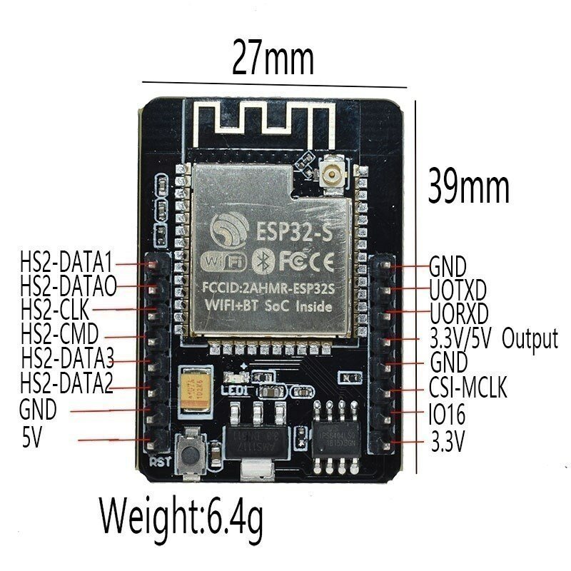 ESP32-CAM WiFi + kamera Bluetooth płyta modułowa dewelopera ESP32 z modułem kamery OV2640