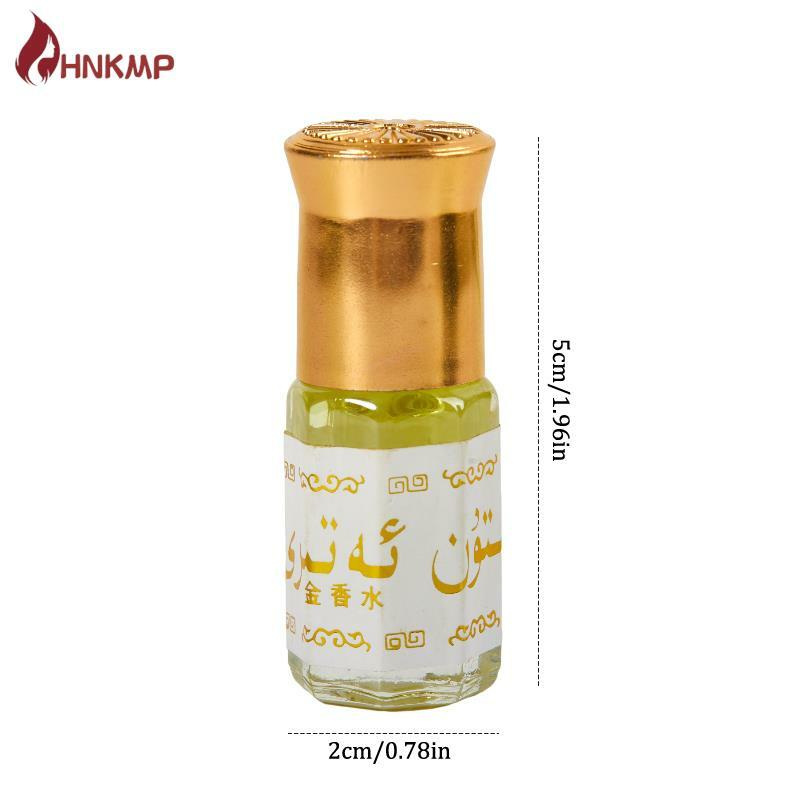 Parfum minyak esensial Saudi 3ML, aroma tahan lama untuk wanita, pewangi tubuh aroma bunga