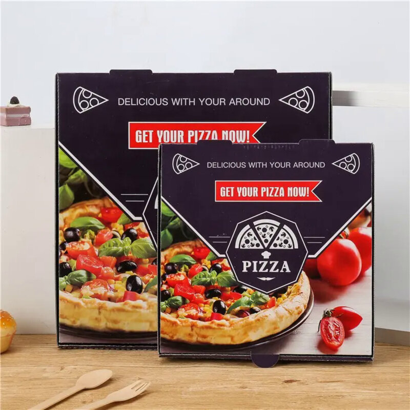Scatola per Pizza termica personalizzata in foglio di alluminio personalizzata productEco-Friendly scatola da asporto scatola per Pizza personalizzata semplice