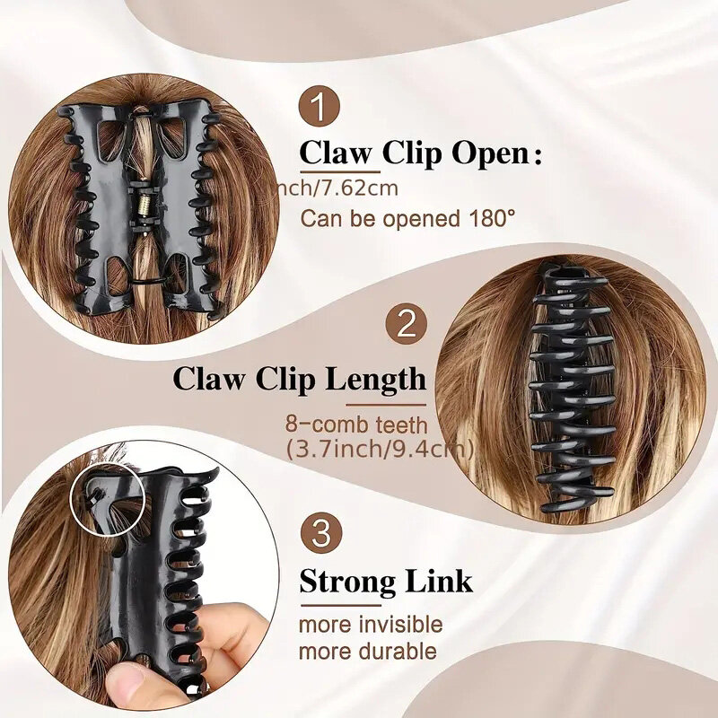 Women's Messy Bun Hair Piece Tousled Updo Wavy Curly Chignon Hair Bun With Claw Clip Hair Scrunchie For Daily Use Hair Accessor