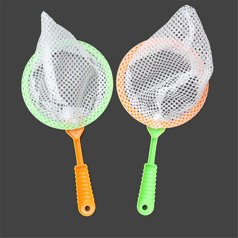 22cm Plastic Fishing Net Toys Handle Mini Butterfly Mesh Nets Kids Outdoor Toys
