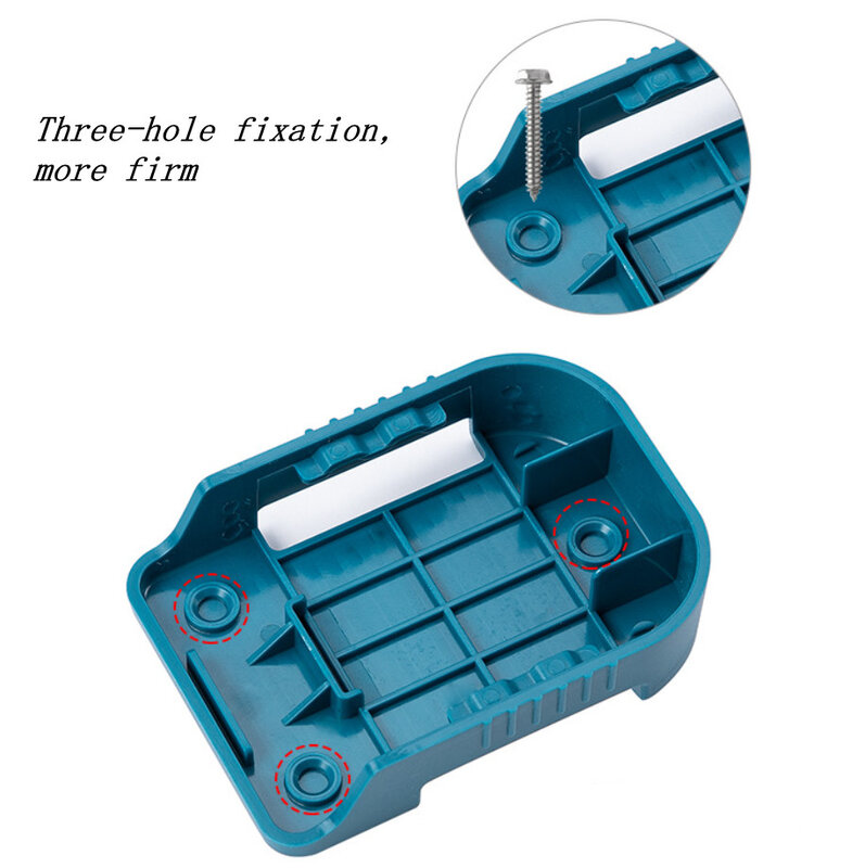 5 pçs bateria montagens de armazenamento doca titular slots ferramentas de energia bateria segurar prateleira rack caso de armazenamento para makita para bosch 18v azul