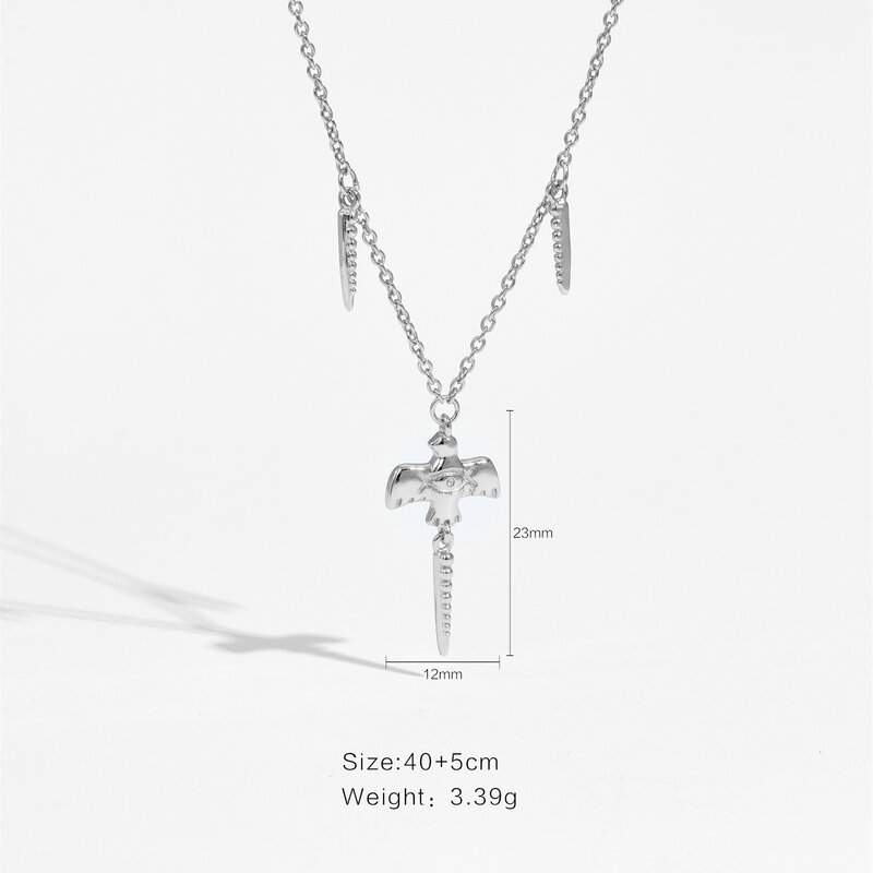 VEWANT-925 Sterling Silver Bird Pendant Colar de Corrente Longa para Mulheres, Colar Moda Luxo, Joalheria Fina, Presente de Aniversário, Festa, 2024
