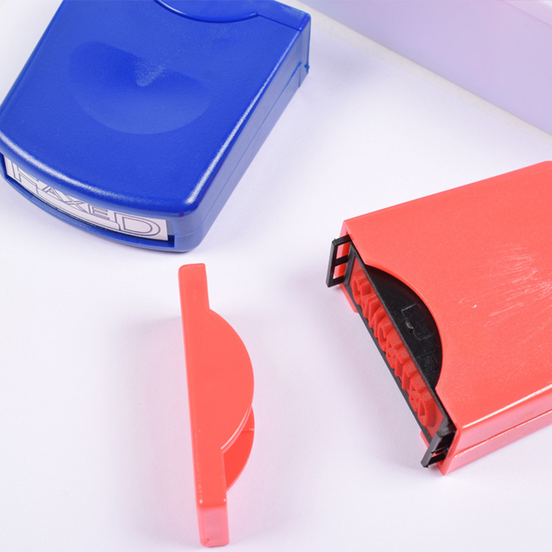 Cap Remark kreatif Set lucu kreatif plastik dianjurkan Stamper lingkungan untuk guru sekolah anak pola acak