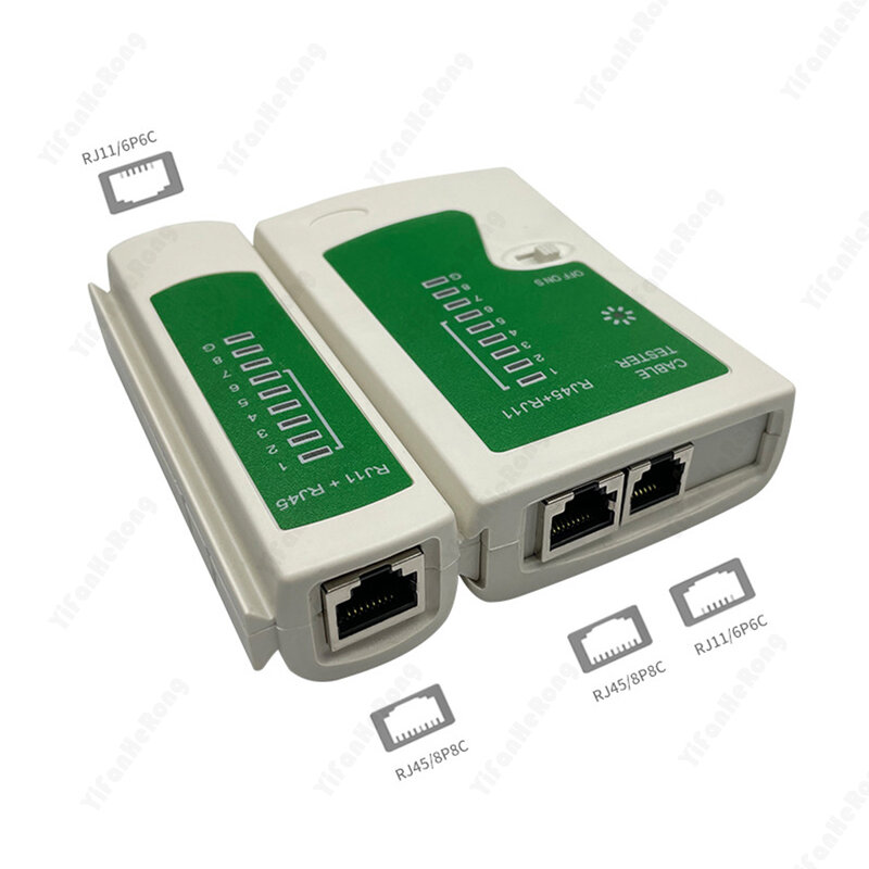 2 w 1 Tester kabli sieciowych Tester kabel Ethernet RJ45 narzędzie testowe Lan dla Cat5 Cat6 CAT7 8P 6P przewód LAN i RJ11 kabel telefoniczny