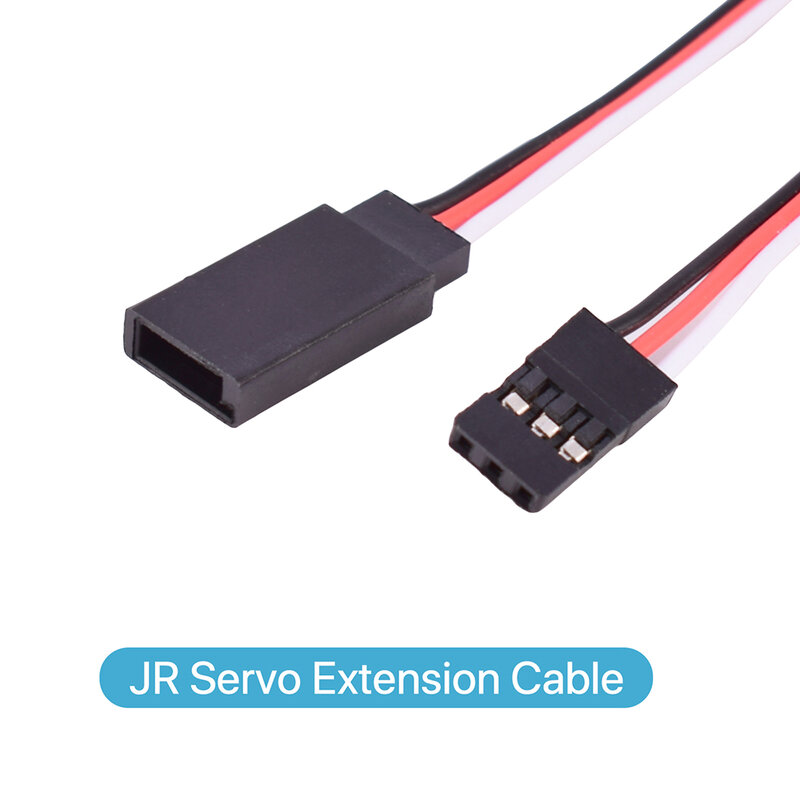 Cable de extensión Servo para RC Futaba JR, conector macho a hembra, 100mm, 150mm, 200mm, 300mm, 500mm