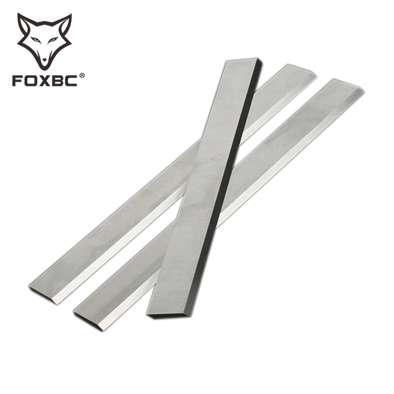 FOXBC-cuchillos Jointer de 155x17x3mm, Juego de 3 hojas de cepilladora de madera para carpintería, reemplazo de Scheppach passend füc6 06