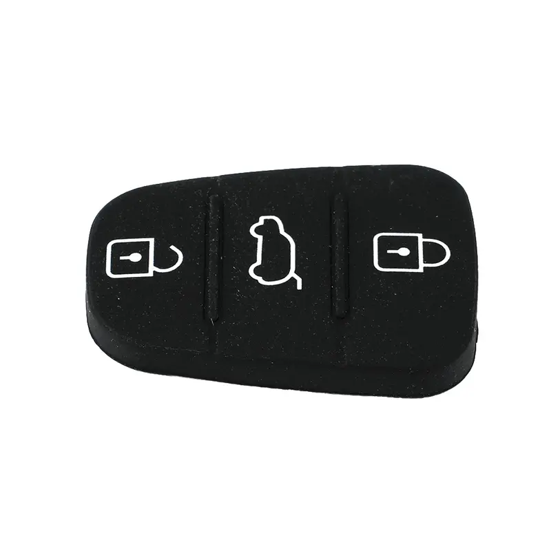 Almohadilla de goma para llave de coche, accesorio de 3 botones para HYUNDAI, KIA I20/I30/Ix35/Ix20, Kia amanti-carens Picanto Rio Sorento Soul Sportage Venga