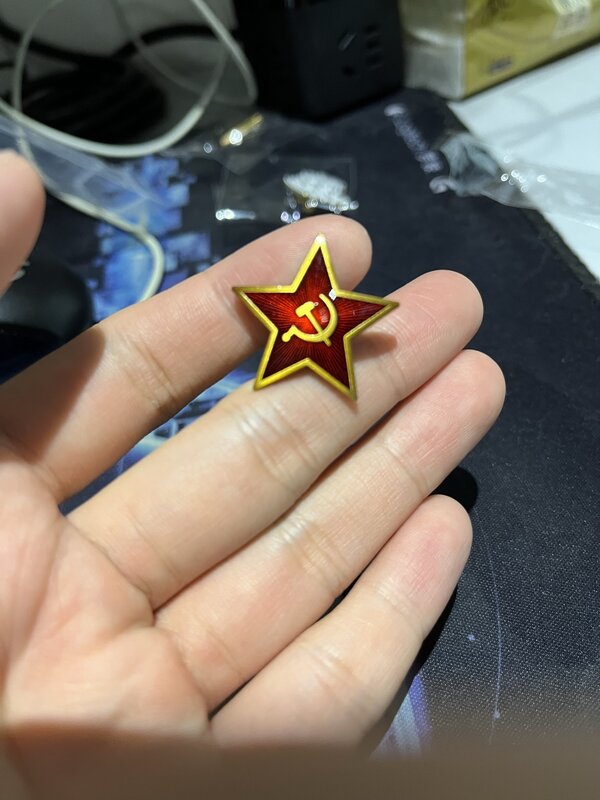 SMTP JX3 Bintang Merah Soviet Medali Sosialis Armenia Perwakilan Soviet Lencana Palu Sabit Soviet Lencana Logam Rusia