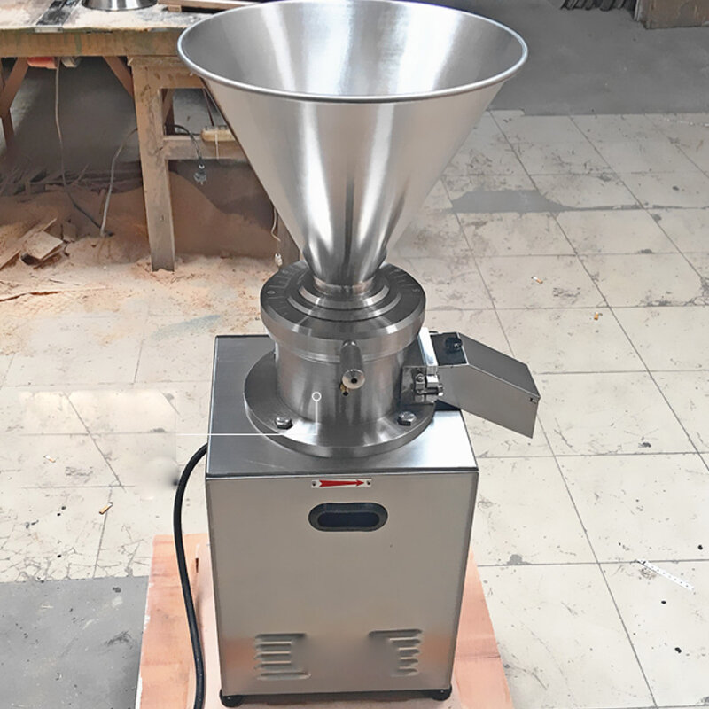 200-1500kg/h JMC80 Vertical Colloid Mill Food Emulsification Grinding Chocolate Pepper Almond Sesame Peanut Butter Machine