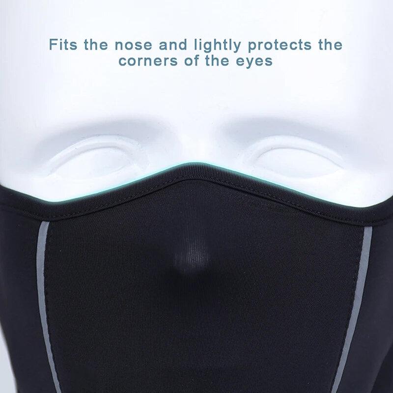 Masque demi-visage anti-poussière pour hommes et femmes, écharpe de cou, bandana de sport, crème solaire, été