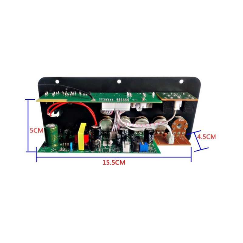 Papan Amplifier D50, dengan Audio optik Bluetooth AMP USB FM Radio pemutar TF DIY Audio Subwoofer untuk rumah mobil-colokan US