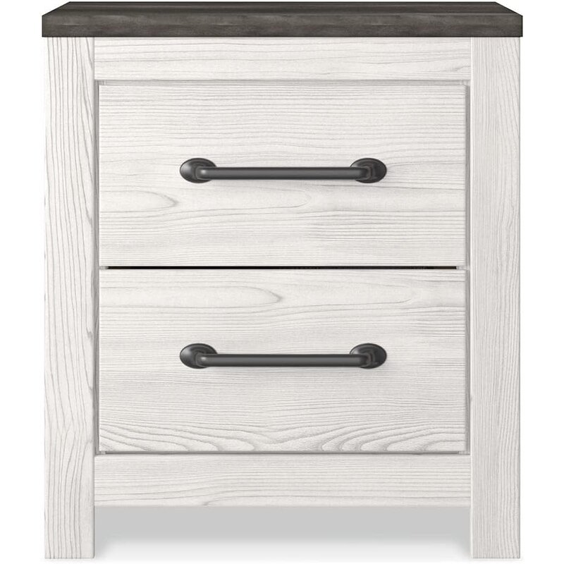 Шкаф для хранения документов с двумя выдвижными ящиками, белый/серый цвет, Бесплатная офисная мебель
