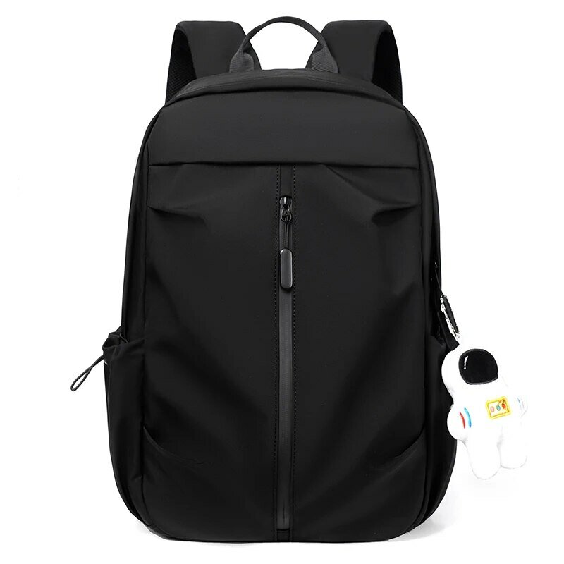 1 14 Inch Large Capacity Leisure Schoolbag Sports Simple Men And Women Universal Computer Backpack With Pendant