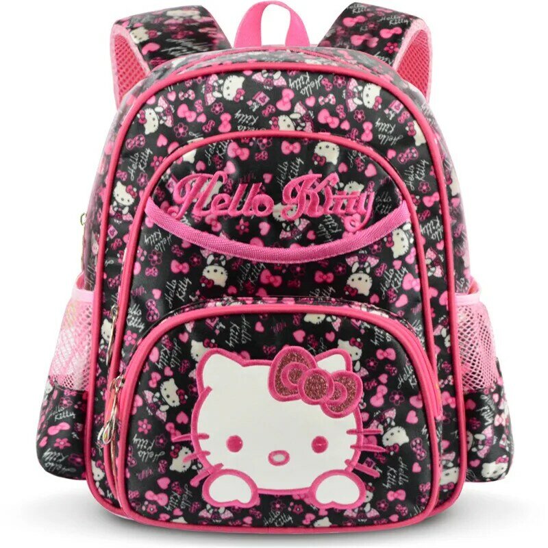 헬로 키티 어린이 귀여운 만화 Schoolbag 유치원 초등학교 가방 소녀 캐주얼 대용량 배낭