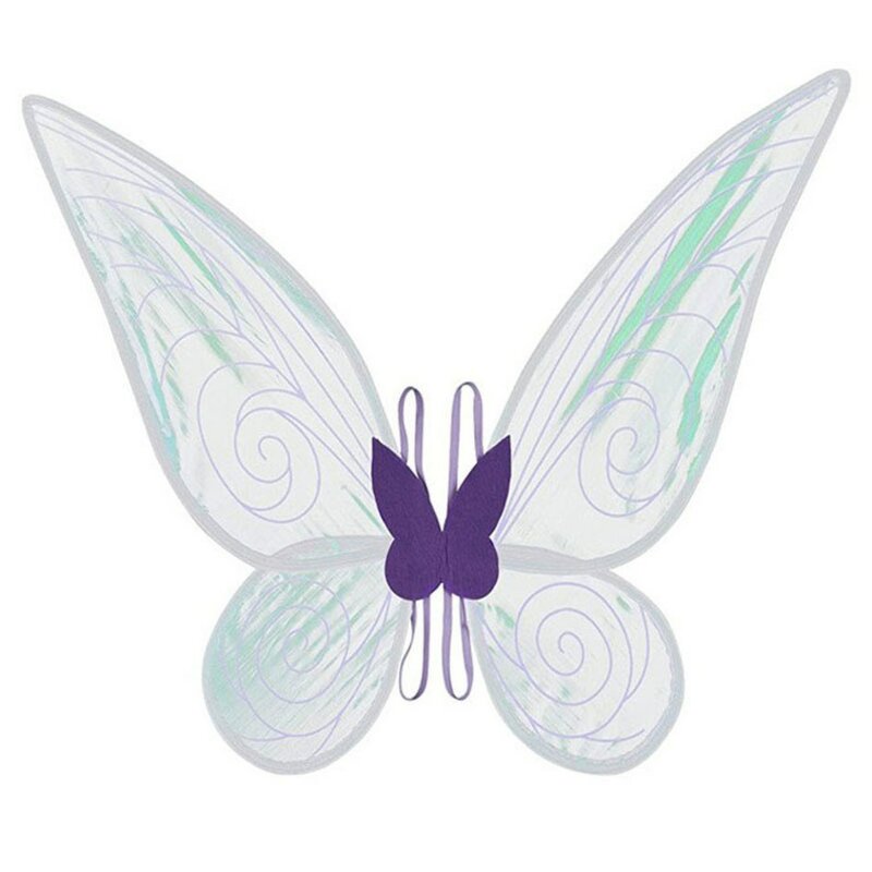Girl Colorful Butterfly Wing Accessories Kids Cosplay Angel Costume Party Props Children Fairy Wings Carvinal Birthday Gifts