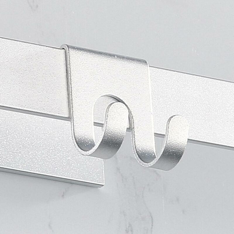 Punch-free Lightweight Aviation Aluminum Plug Shaver Wall Hook for Bathroom