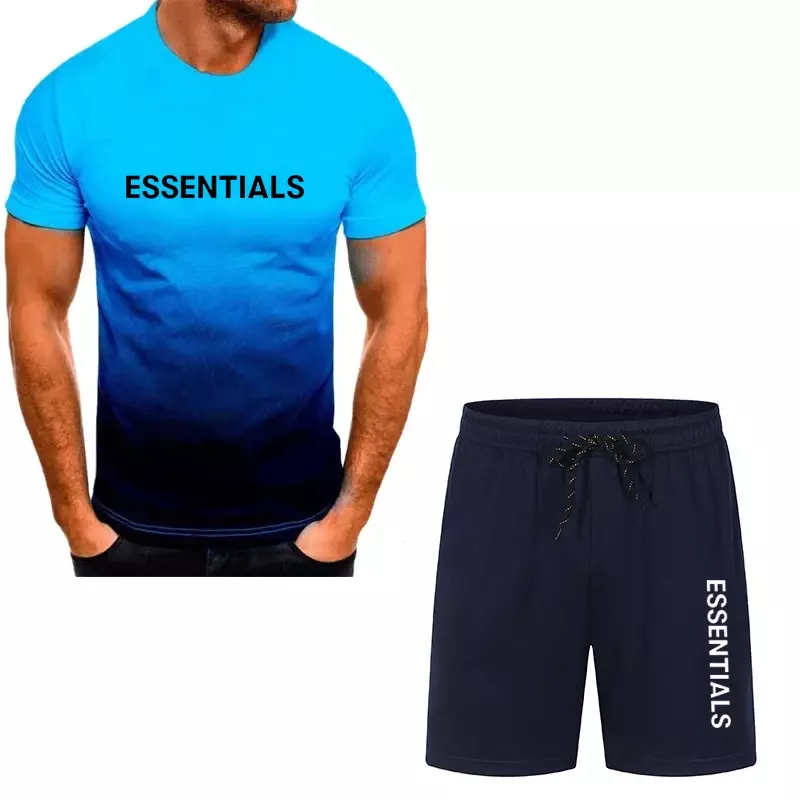 Camiseta de manga curta personalizada masculina, Lazer Conjunto de Roupas Esportivas, Nome personalizado, Impressão 3D, Moda