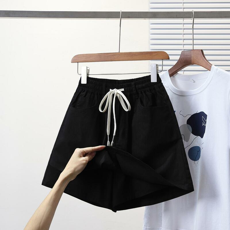 Nieuwe 2024 Dames Zomer Plus Size Denim Korte Broek Voor Vrouwen Grote Losse Roze Zwarte Jean Shorts 3xl 4xl 5xl Koreaanse Gratis Verzending