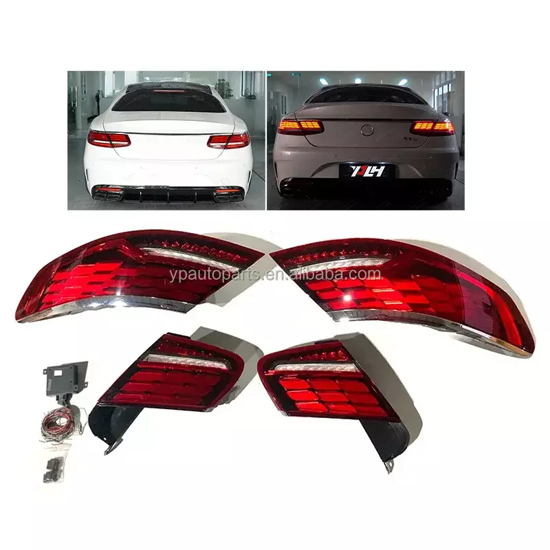 Car Rear Tail Lights For Mercedes-Benz S Class W217 2014 2015 2016 2017 2018 2019 2020 S Coupe C217 Tail Lights LED