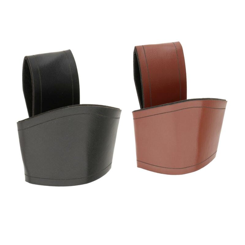Porte-gobelet portable en forme de corne pour hommes et femmes, porte-gobelet en cuir PU, cintre