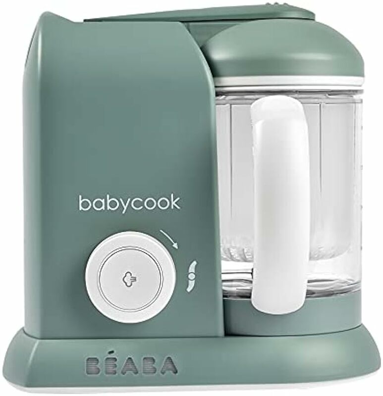 Memasak uap dan Blender, cangkir kapasitas besar 4.5, memasak makanan bayi sehat di rumah, aman untuk mesin cuci piring, kayu putih