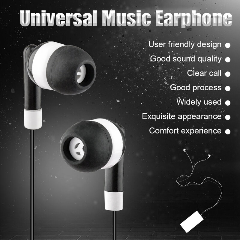 Écouteurs intra-auriculaires stéréo avec fil, universel, 3.5mm, suppression du bruit, pour iPhone, Samsung, Xiaomi, Huawei, PC