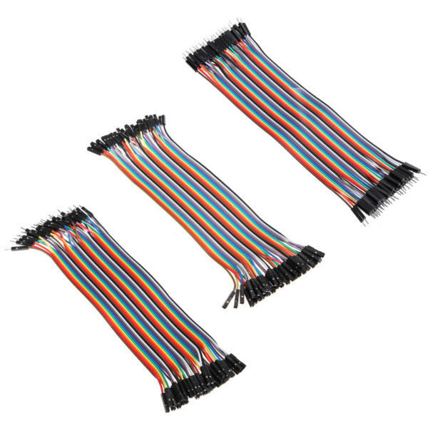 120PCS 20cm Male To Female Female To Female Male To Male Color Breadboard  Cable Dupont Wire